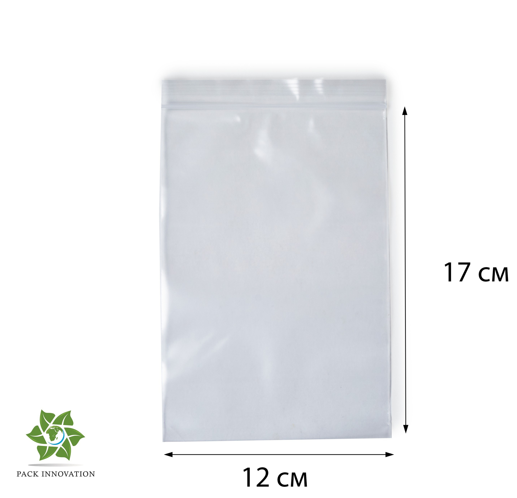 Пакет с замком Zip-Lock (Зип лок), 12х17 см, особопрочный, 80 мкм, 1000 шт.
