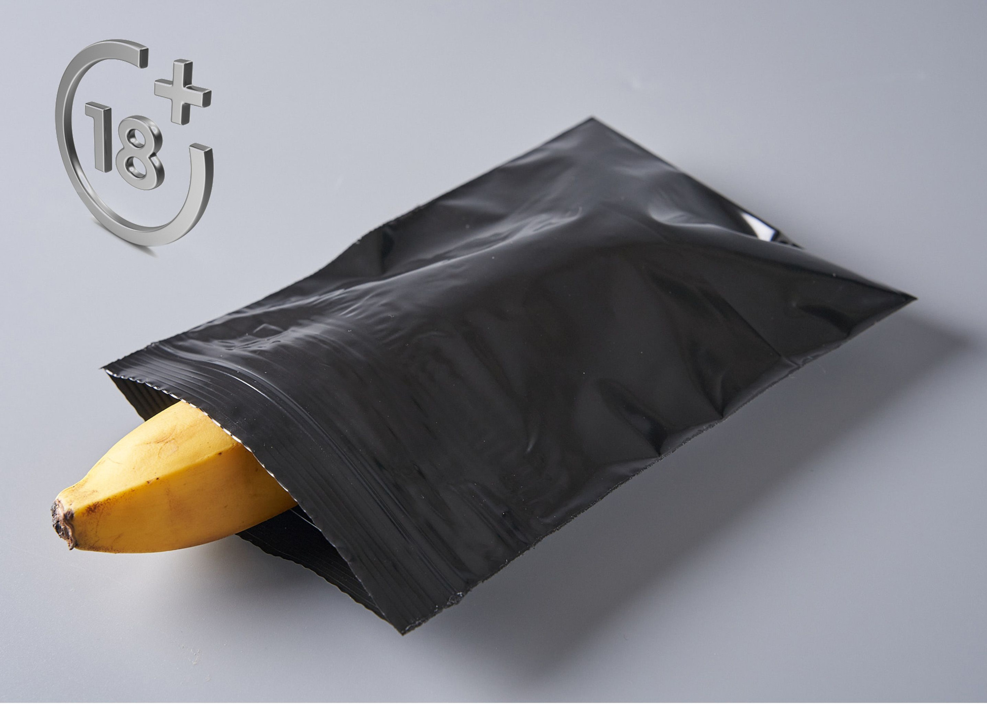 Пакет с замком Zip-Lock (Зип лок), 13х17 см, сверхпрочный, 60 мкм, черный металлик, 1000 шт.