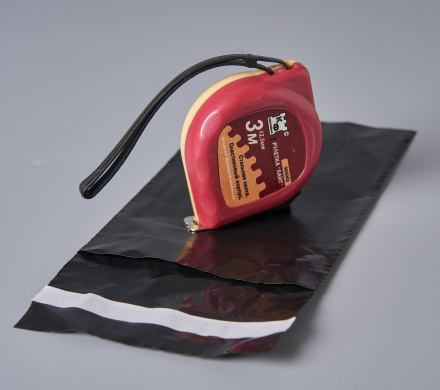 Курьерский пакет, ЧЁРНЫЙ, 100х150+40, без кармана, 50 мкм, 5000 шт.