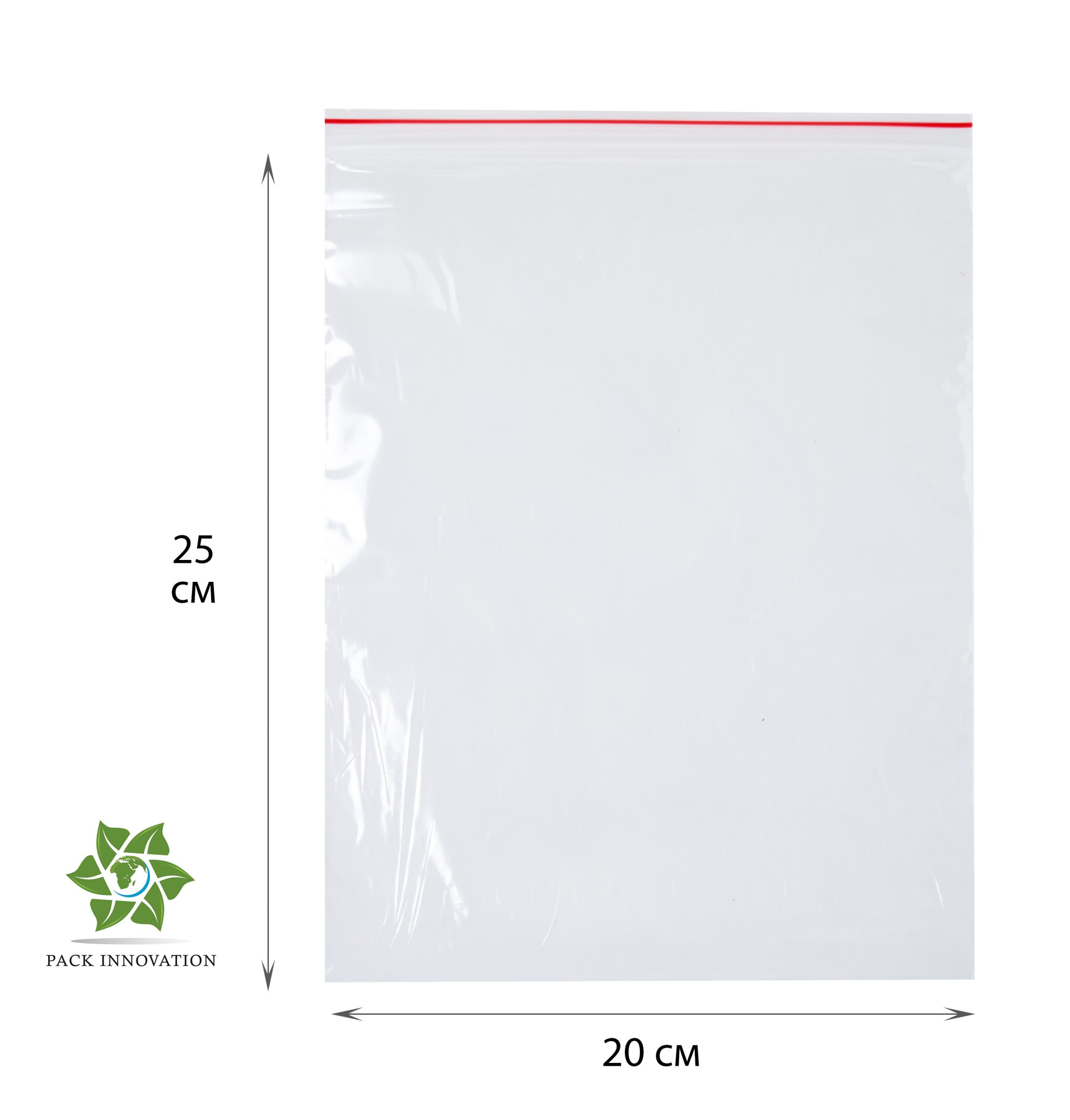 Пакет с замком Zip-Lock (Зип лок), 20х25 см, 35 мкм, 1000 шт.