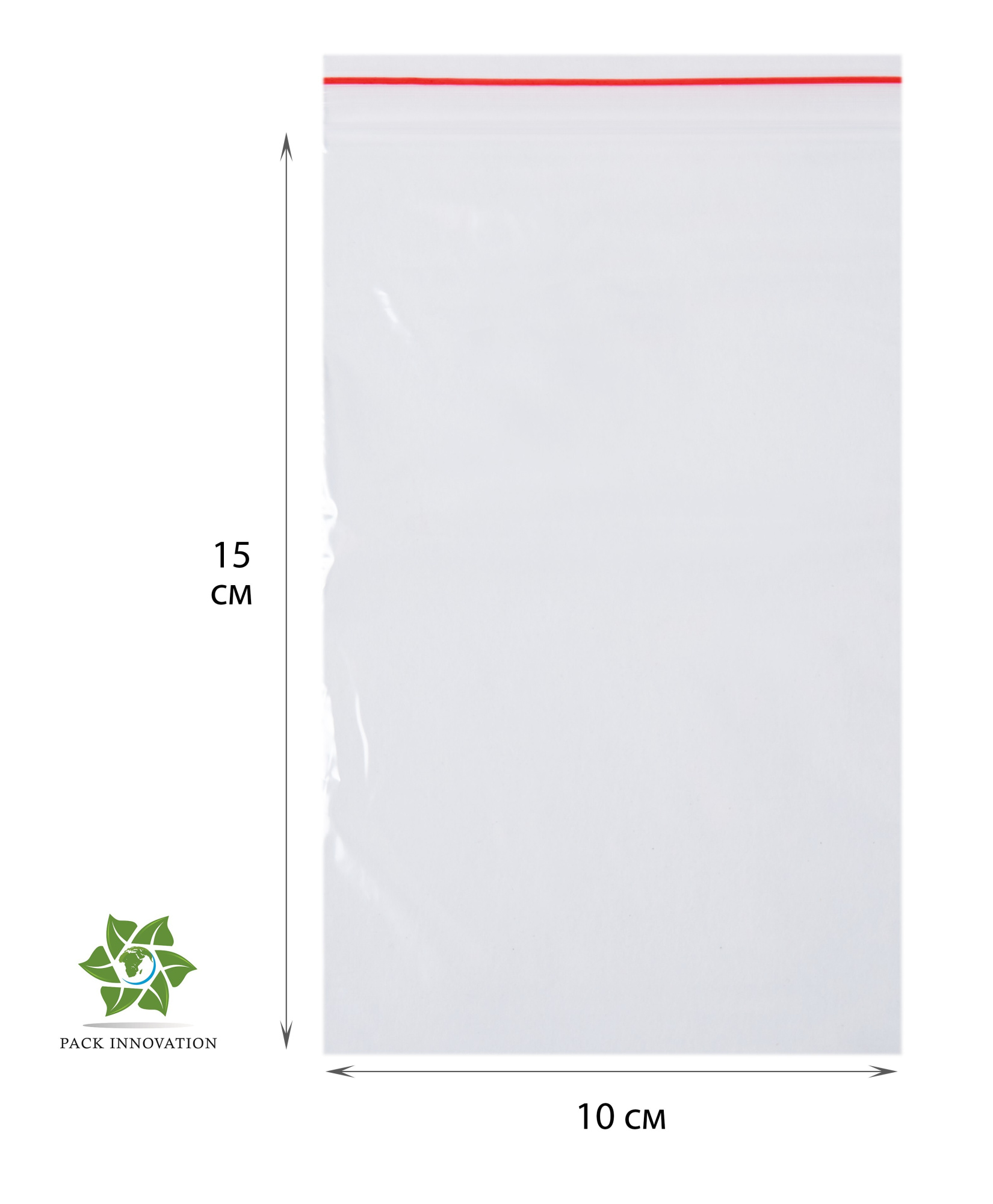 Пакет с замком Zip-Lock (Зип лок), 10х15 см, 40 мкм, 1000 шт.