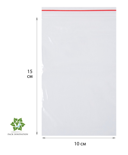 Пакет с замком Zip-Lock (Зип лок), 10х15 см, 40 мкм, 1000 шт.