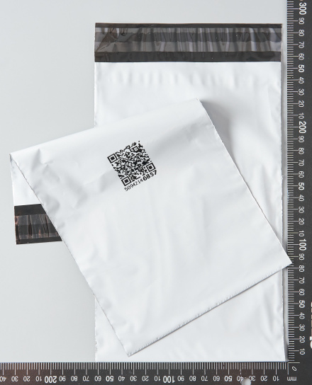 Курьерский пакет, 160х255+30, без кармана, QR, 50 мкм, 2 000 шт.