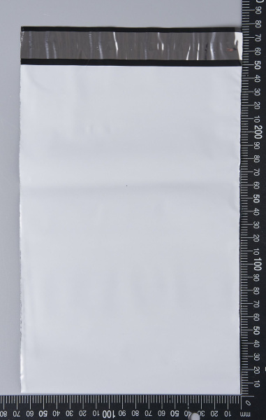 Курьерский пакет (сейф пакет), 165х240+40, с клеевым клапаном, без кармана, 60 мкм, 200 шт.