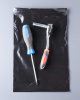 Пакет с замком Zip-Lock (Зип лок), 18х25 см, сверхпрочный, 60 мкм, черный металлик, 1000 шт.